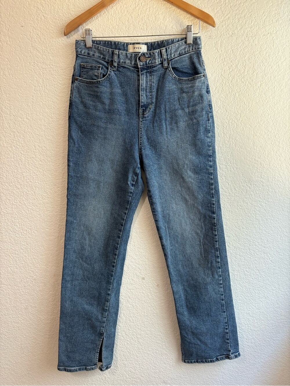 PVCS Blue High Rise Straight Jeans Size 29